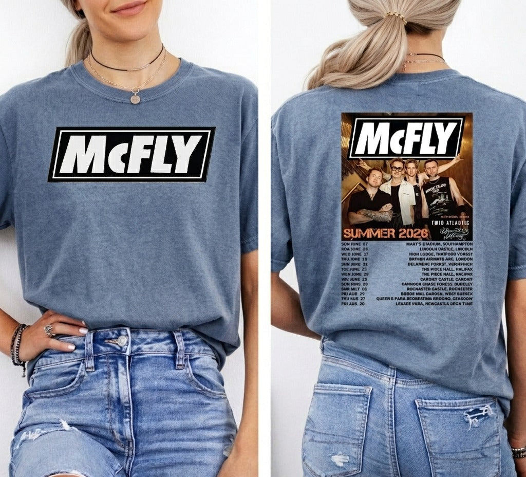 McFly Summer 2026 Tour T-Shirt | Vintage Band Graphic Tee