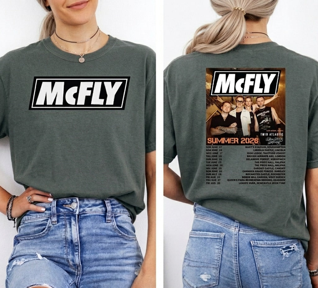McFly Summer 2026 Tour T-Shirt | Vintage Band Graphic Tee