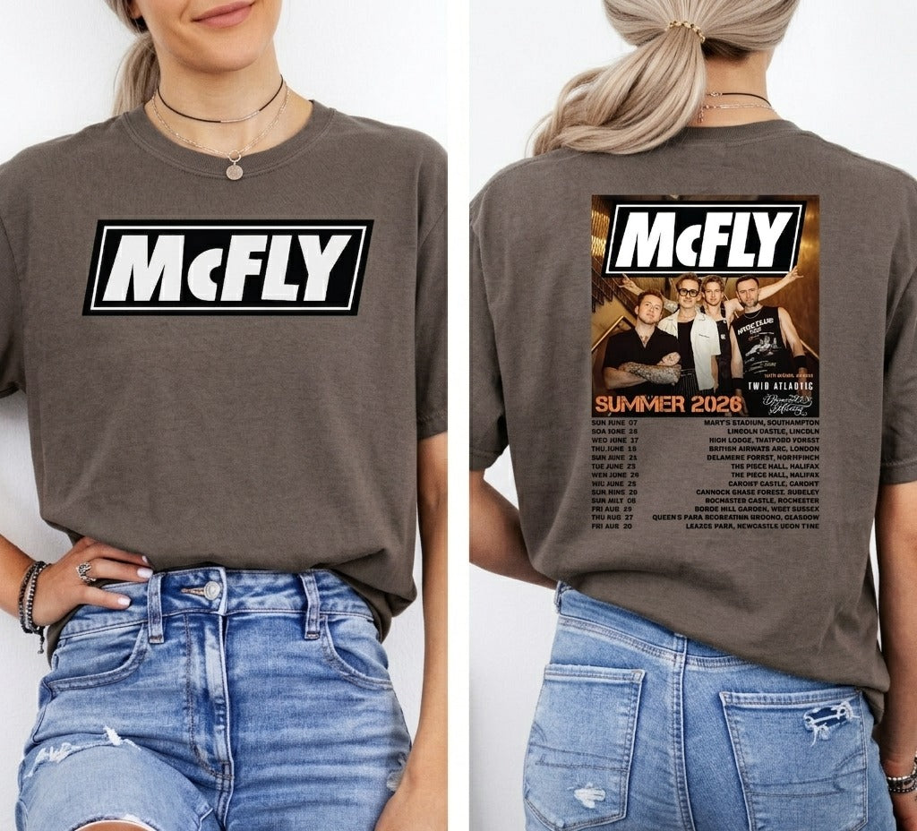 McFly Summer 2026 Tour T-Shirt | Vintage Band Graphic Tee