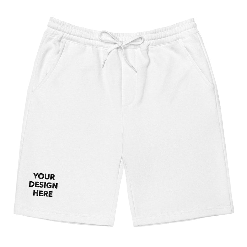 Custom Fleece Shorts: Personalized Text & Logo Design
