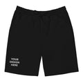 Custom Fleece Shorts: Personalized Text & Logo Design