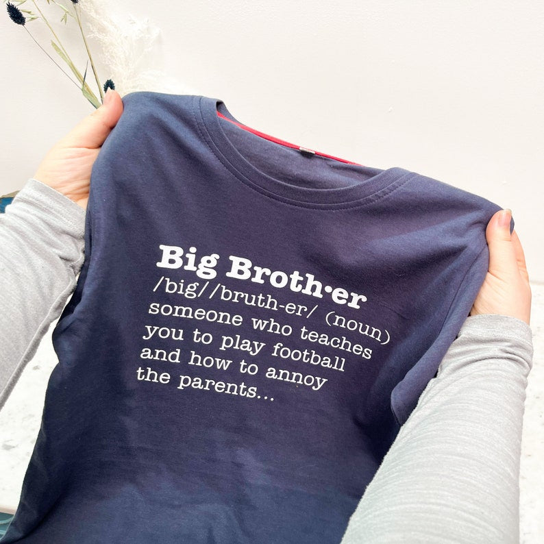 Big Brother Funny Definition T Shirt, Big brother Gift, Funny kids tee