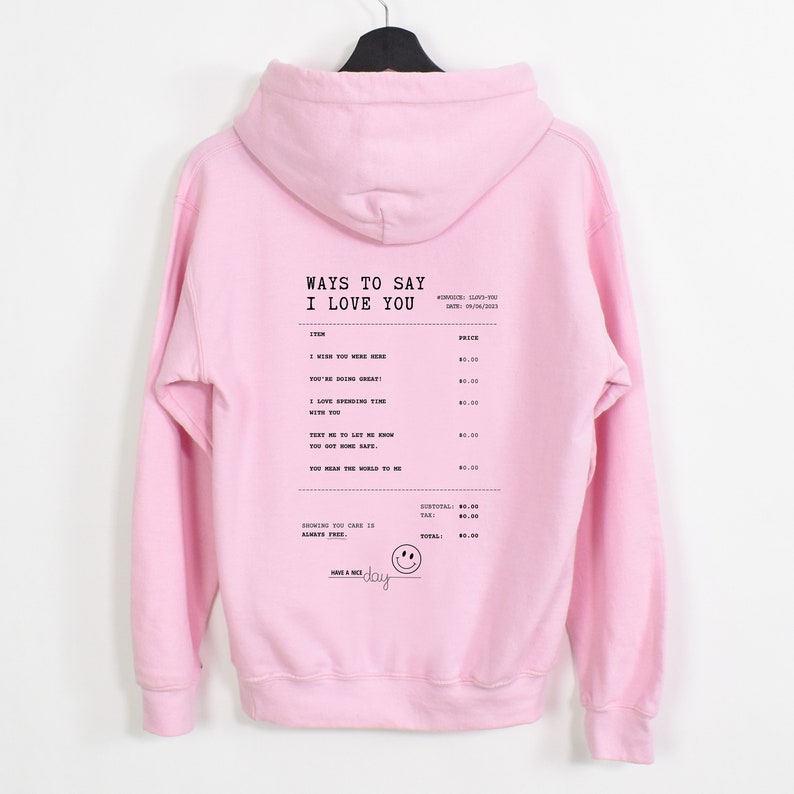 Ways To Say I Love You Trendy Hoodie, Oversized Hoodie