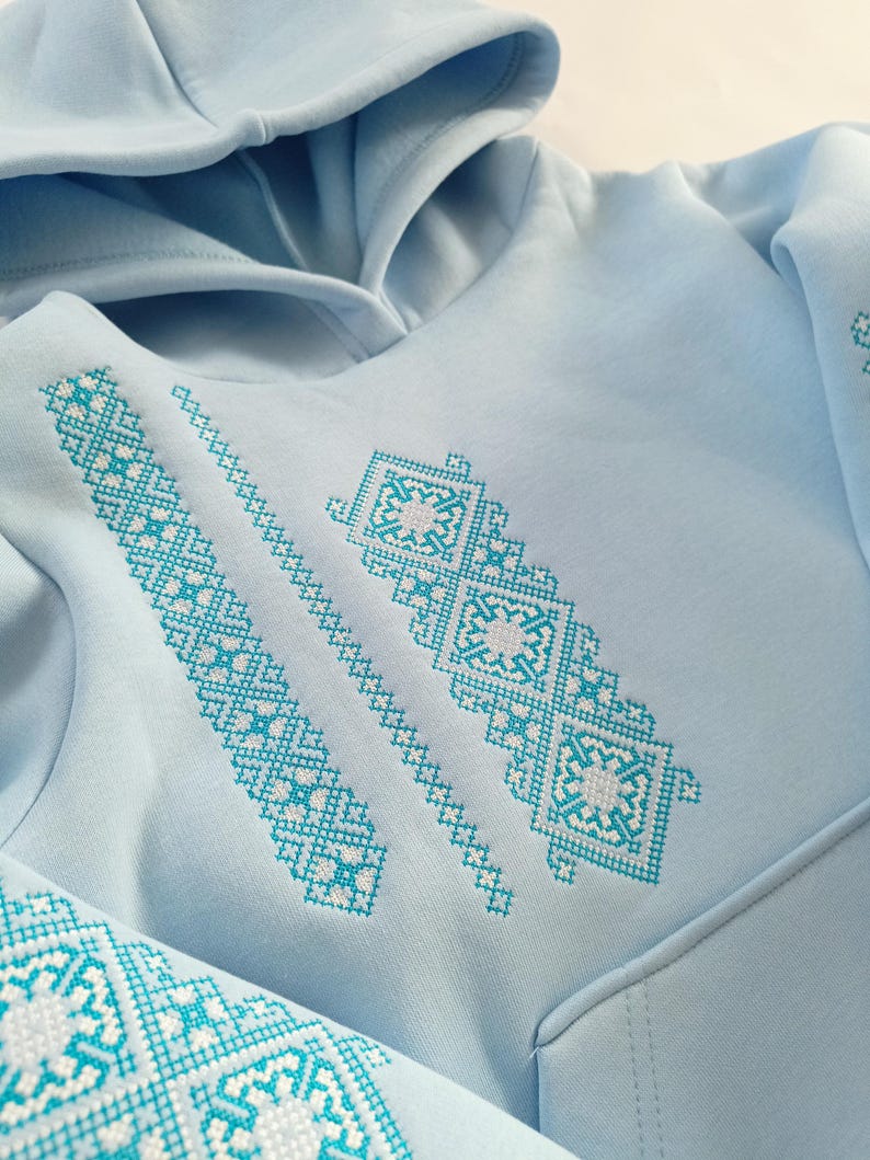 Ukrainian Hoodie With Embroidery, Ukraine Sweatshirt Vyshyvanka