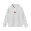 Cherry Bow Hoodie, Red cherry and bow oversized Hoodie