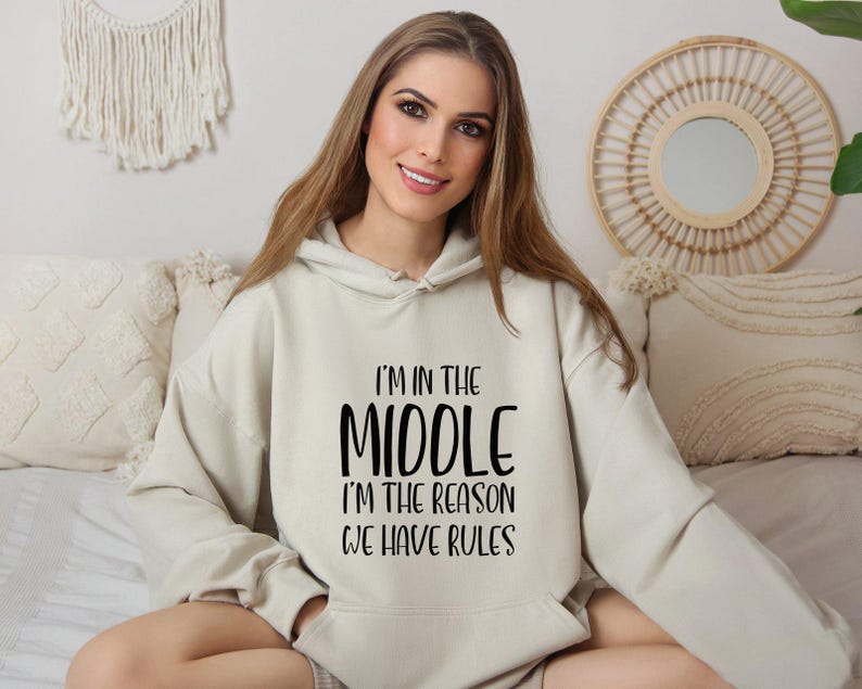 Family Custom Hoodie, Oldest Middle and Youngest Hoodie