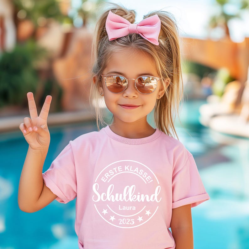 First Grader T-Shirt: Personalized T-shirt for children. Schoolchild 2026 T shirt