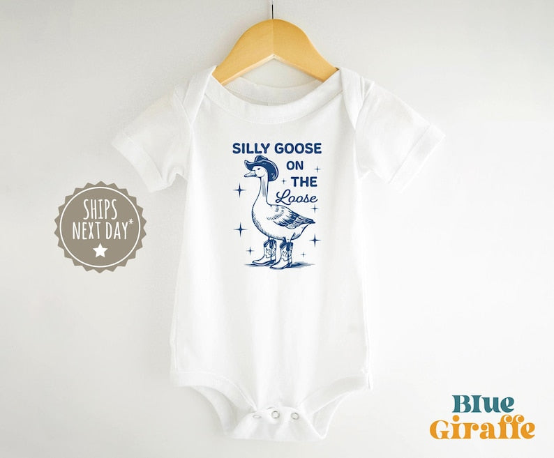 Silly Goose On The Loose Toddler Shirt - Funny Silly Goose Kids Shirt