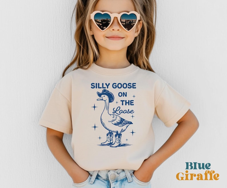 Silly Goose On The Loose Toddler Shirt - Funny Silly Goose Kids Shirt