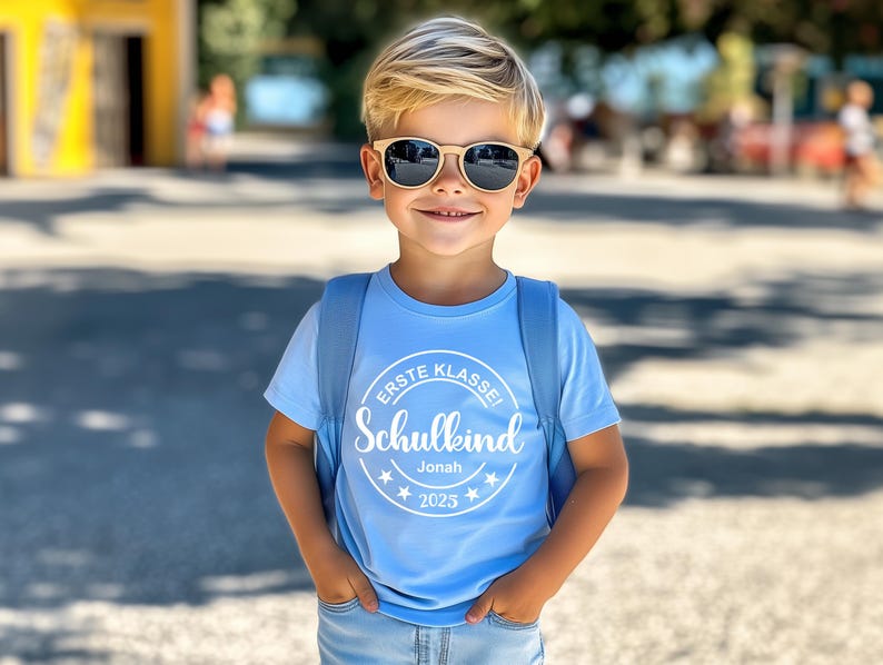 First Grader T-Shirt: Personalized T-shirt for children. Schoolchild 2026 T shirt