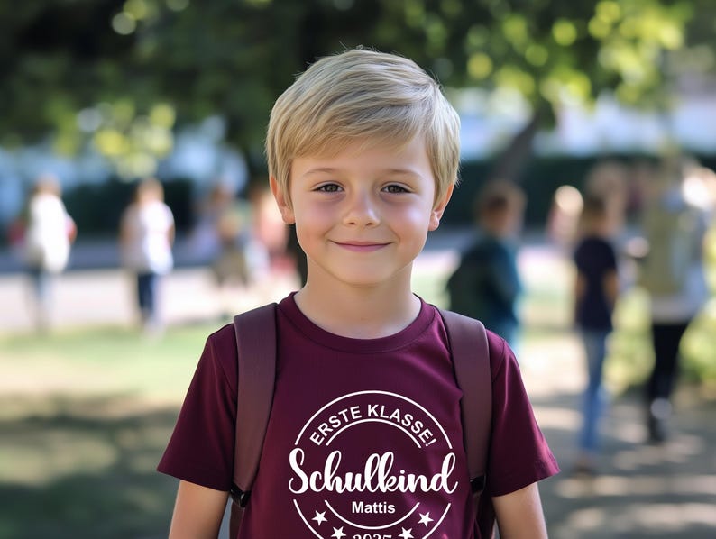 First Grader T-Shirt: Personalized T-shirt for children. Schoolchild 2026 T shirt