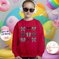 Checkered Coquette Bows Kids T-Shirt, Coquette Bows Toddler Sweatshirt