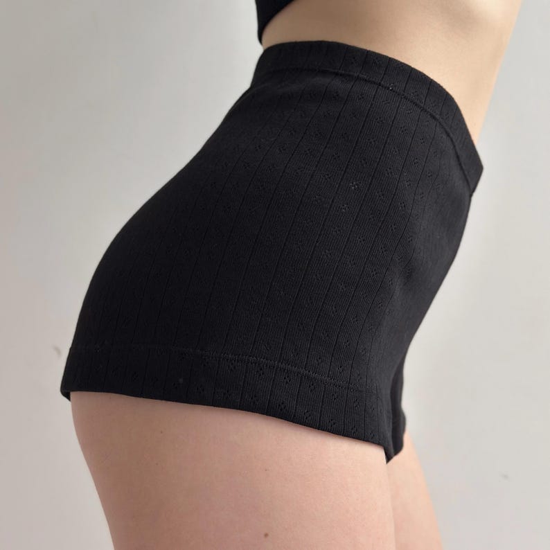 Ribbed Organic Cotton Lounge Shorts - Women's Sleepwear