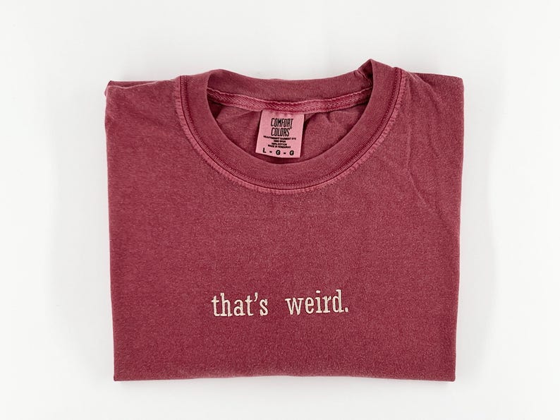 Custom Embroidered Comfort Colors Tshirt, Personalized Embroidered Shirt