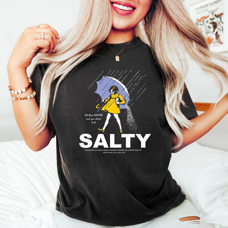 Salty Girl Tee: Women's Vintage Cotton Blend T-Shirt