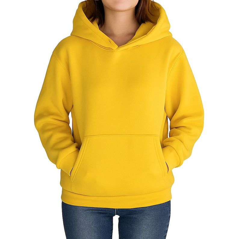 Women’s Cozy Fleece Hoodie | Warm Pullover Sweatshirt with Front Pocket