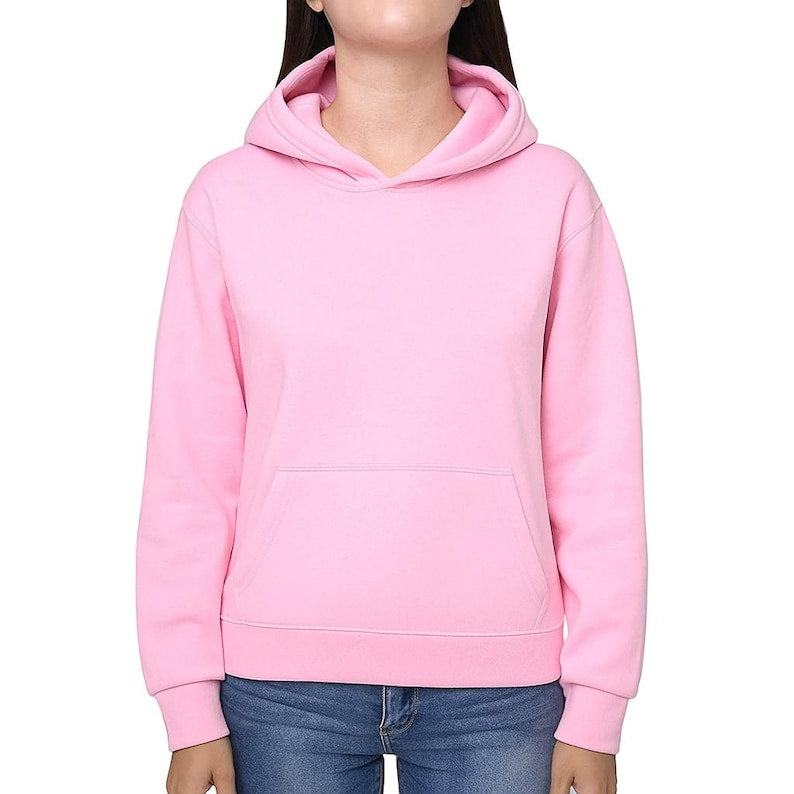 Women’s Cozy Fleece Hoodie | Warm Pullover Sweatshirt with Front Pocket