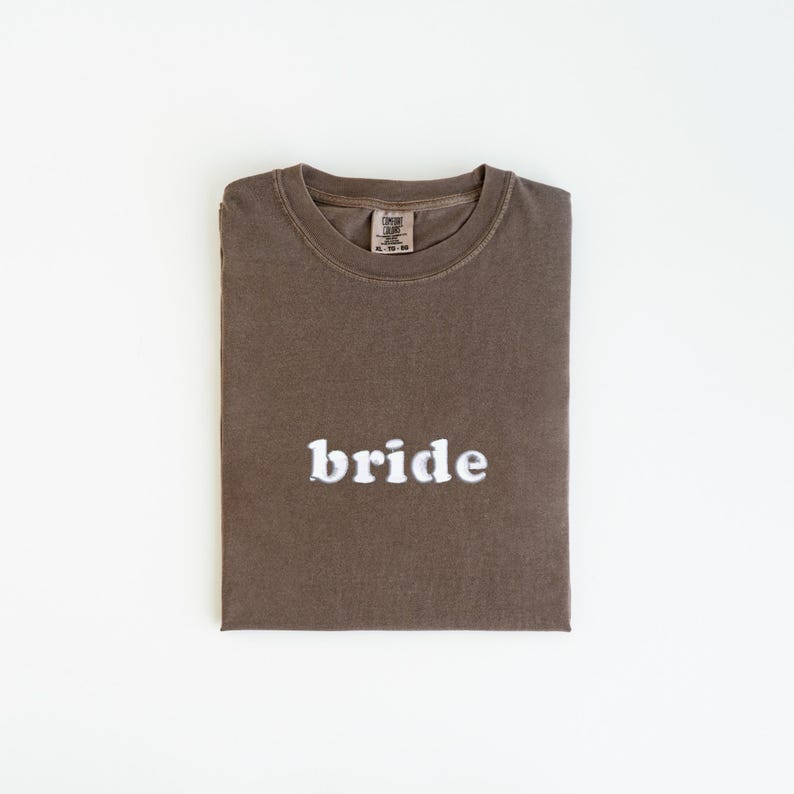 Custom Embroidered Comfort Colors Tshirt, Personalized Embroidered Shirt
