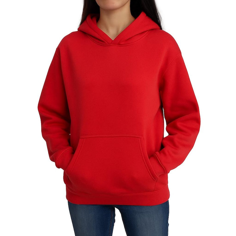 Women’s Cozy Fleece Hoodie | Warm Pullover Sweatshirt with Front Pocket