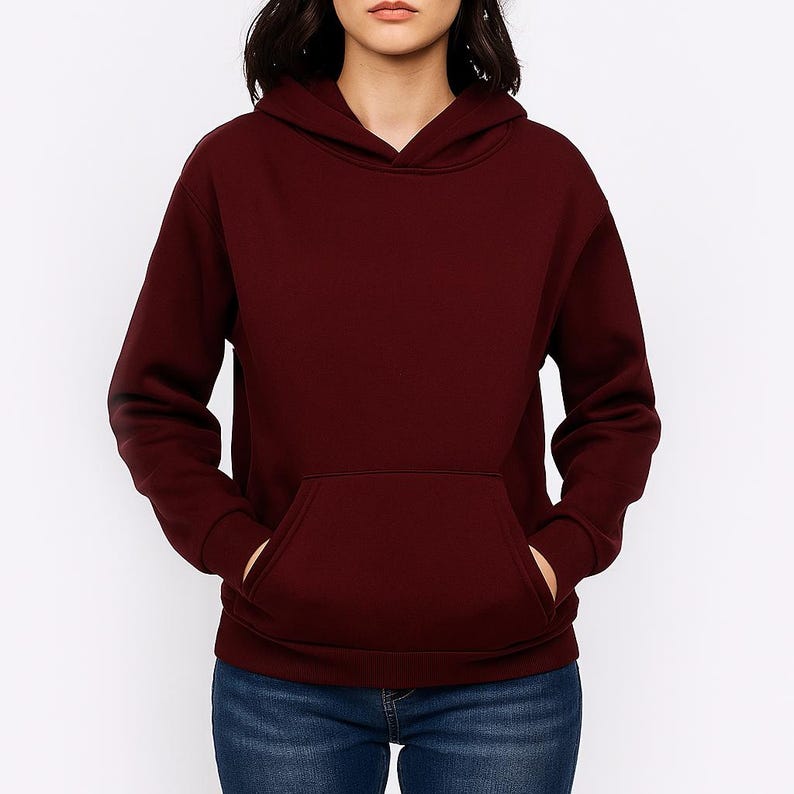 Women’s Cozy Fleece Hoodie | Warm Pullover Sweatshirt with Front Pocket