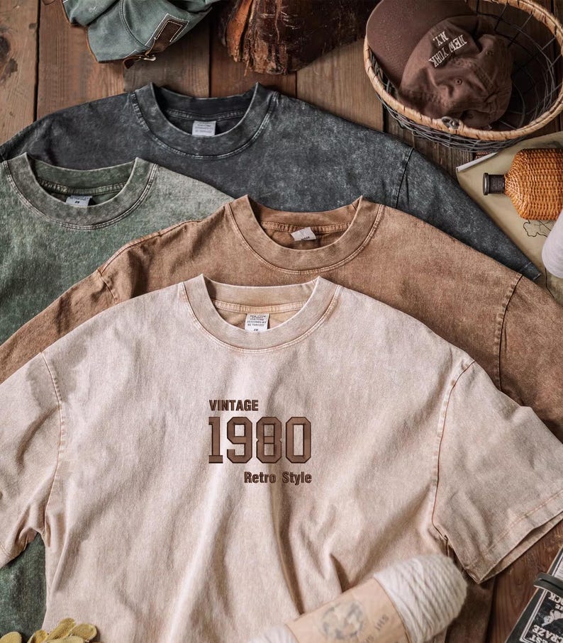 Custom T Shirt Personalized Embroidered T-Shirts Embroidered Tee Vintage Top Embroidered Tshirt