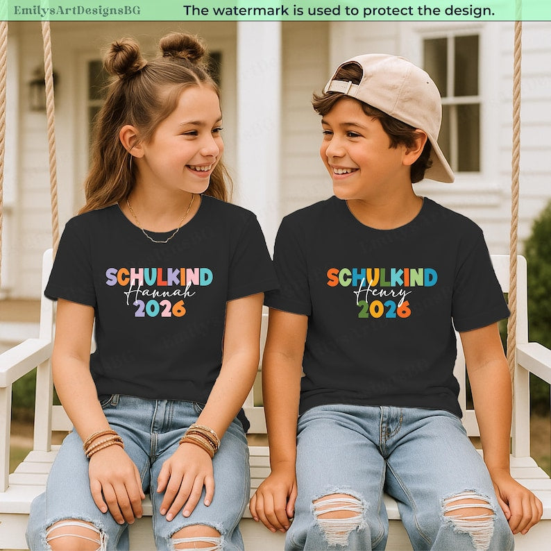 Schoolchild 2026 T-shirts: Schoolchild 2026 Gift, Custom Schoolchild 2026 T Shirt