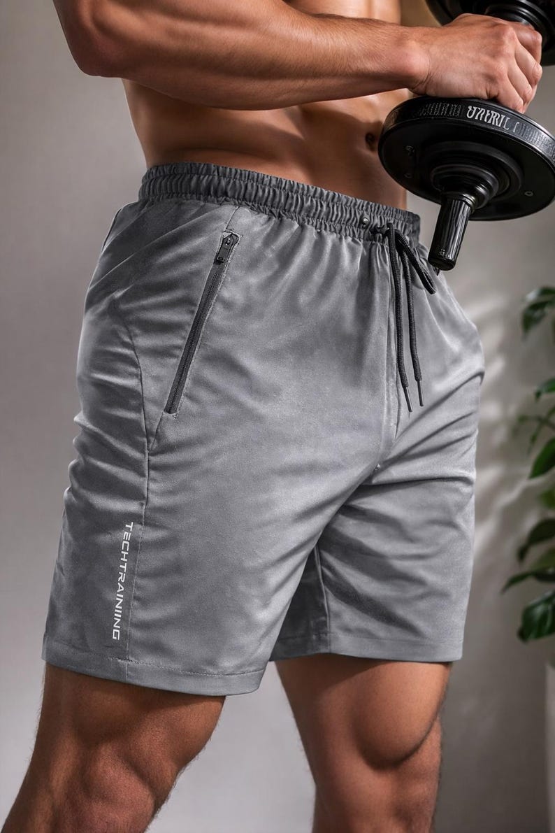 Men’s Quick Dry Gym Shorts Breathable Workout Running Training Sports Shorts