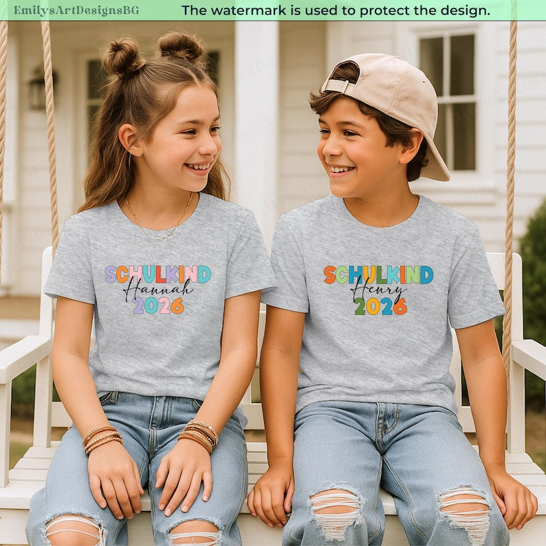 Schoolchild 2026 T-shirts: Schoolchild 2026 Gift, Custom Schoolchild 2026 T Shirt