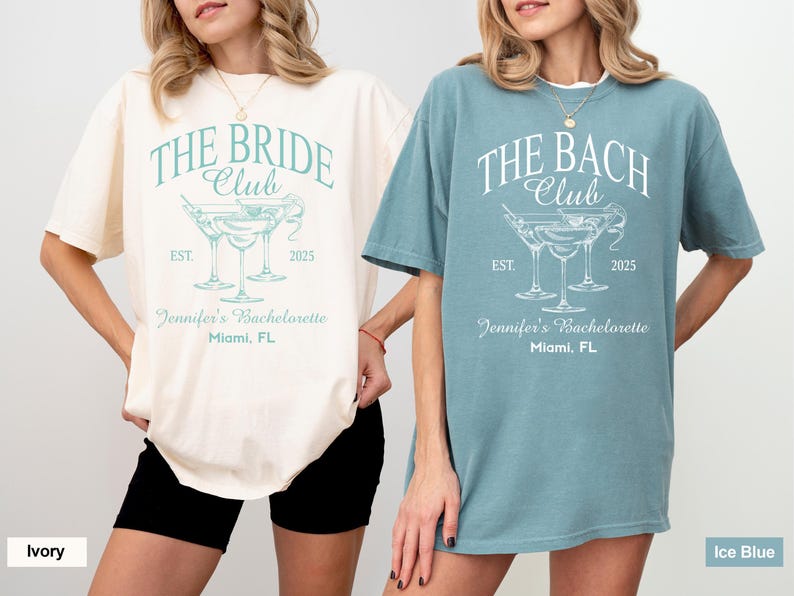 Comfort Colors Bachelorette Party T-Shirts: The Bach Club, Bridesmaids Gifts