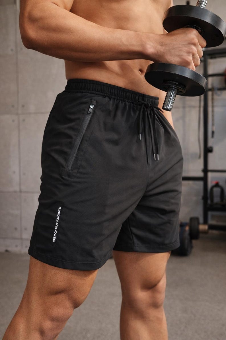 Men’s Quick Dry Gym Shorts Breathable Workout Running Training Sports Shorts