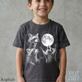 Raccoon Goth Kids T-Shirt, Dark Forest Moon Graphic Tee