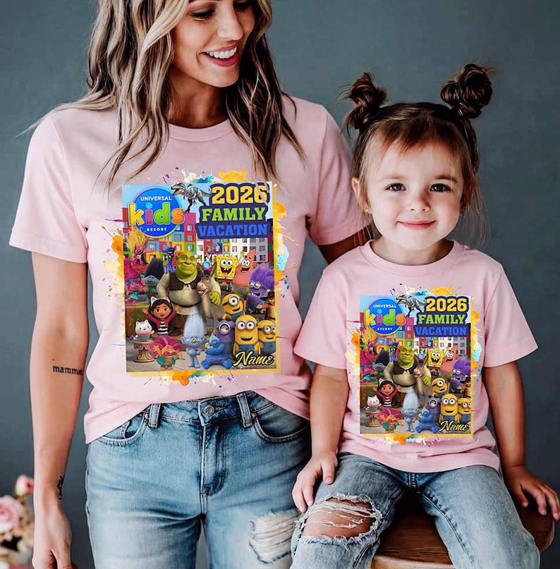 Universal Kids Family Vacation T-Shirt: Group Trip 2026 D519