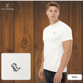 Dinosaur Embroidered Logo Men's T-Shirt short sleeve